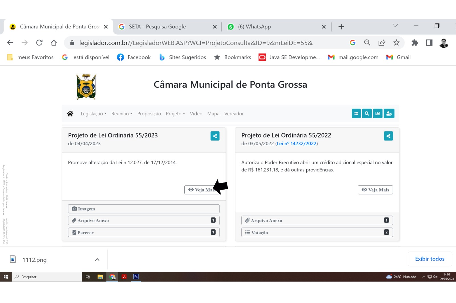 Você sabe como acessar um Projeto de Lei no site da Câmara?